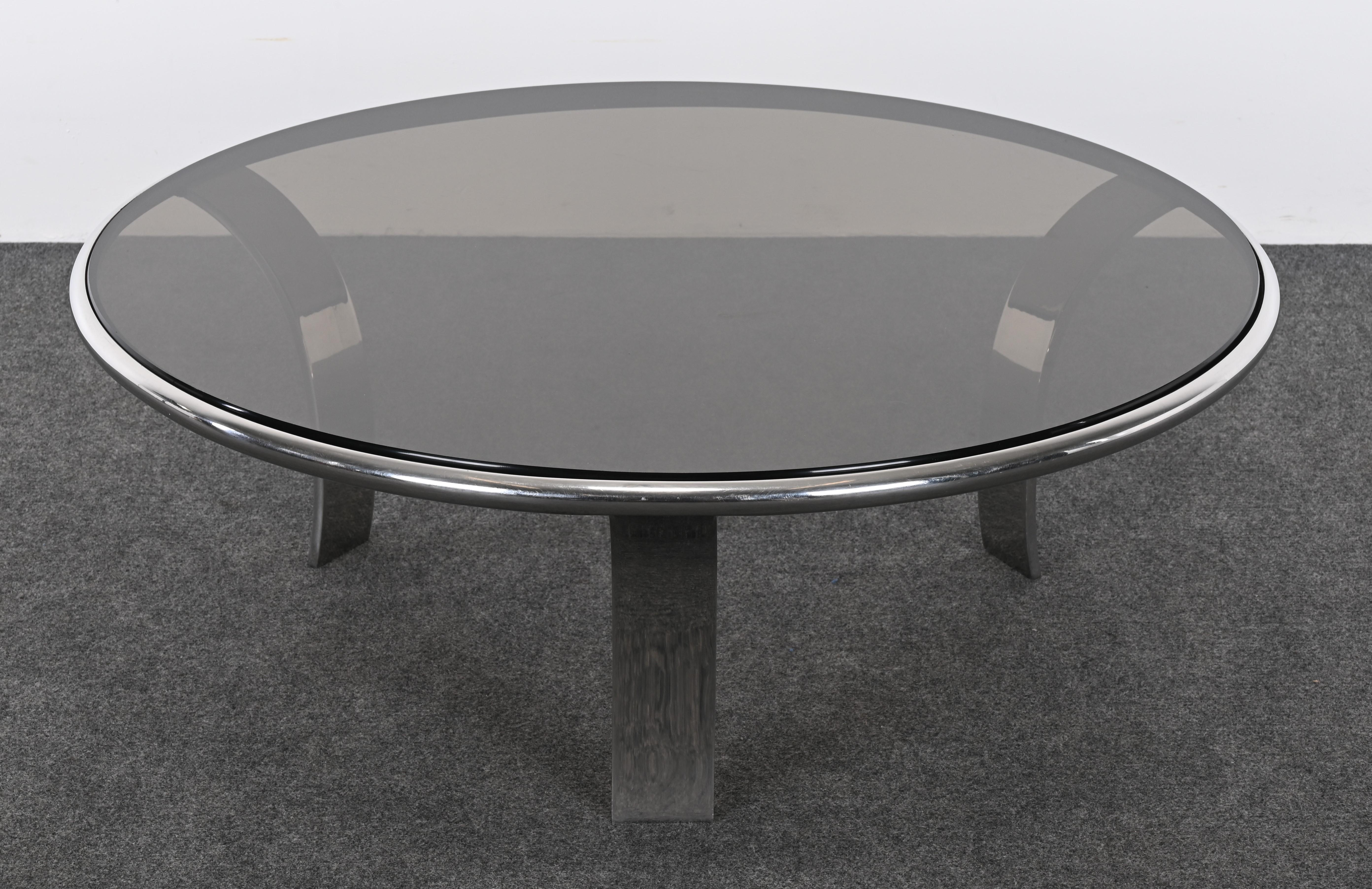 Stainless Steel Coffee Table by Steelcase Designed by Gardner Leaver, 1970s In Good Condition For Sale In Hamburg, PA