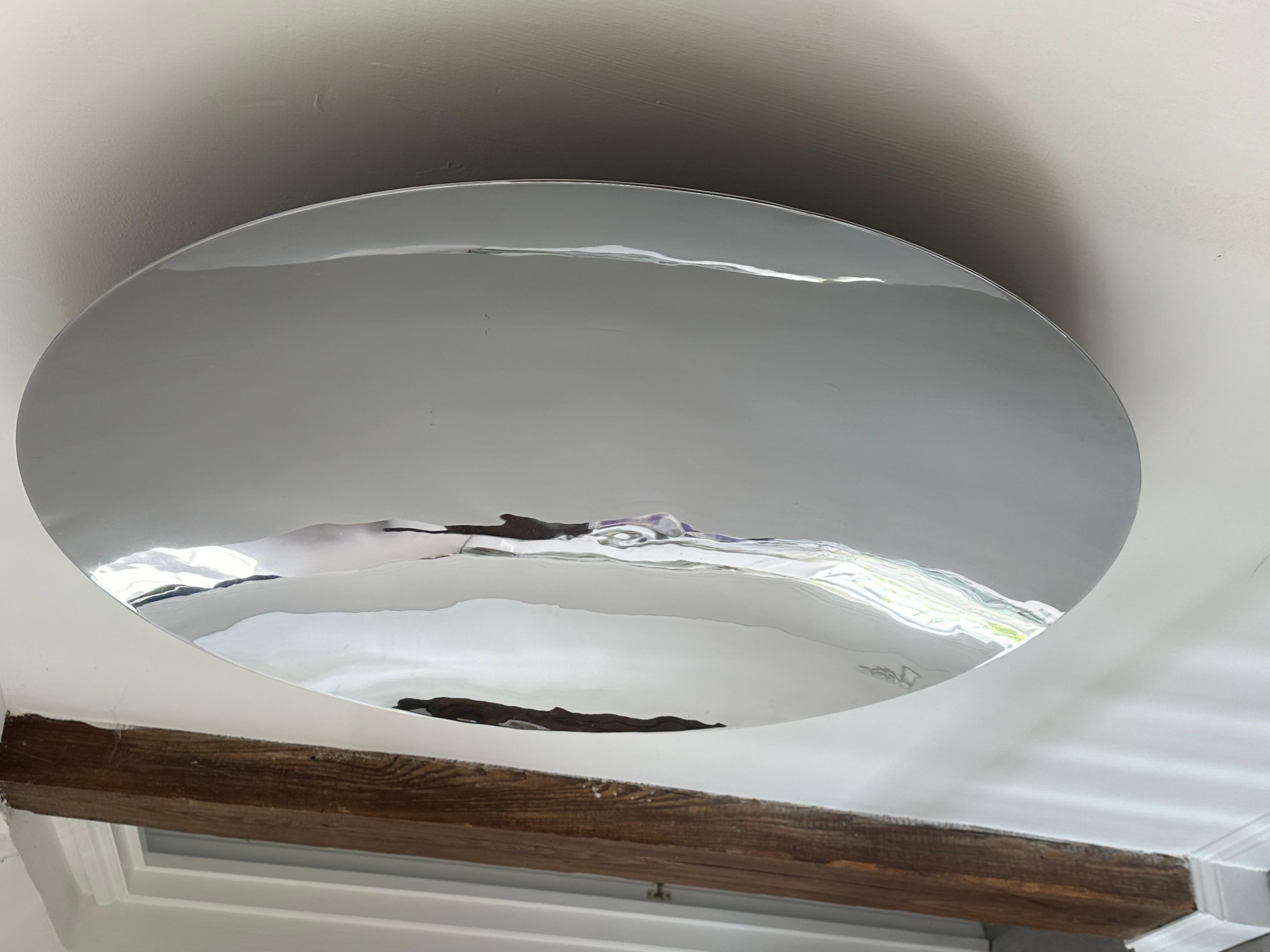 Espejo de pared cóncavo de acero inoxidable 100 cm en Nuevo estado para la venta en Farnham, GB