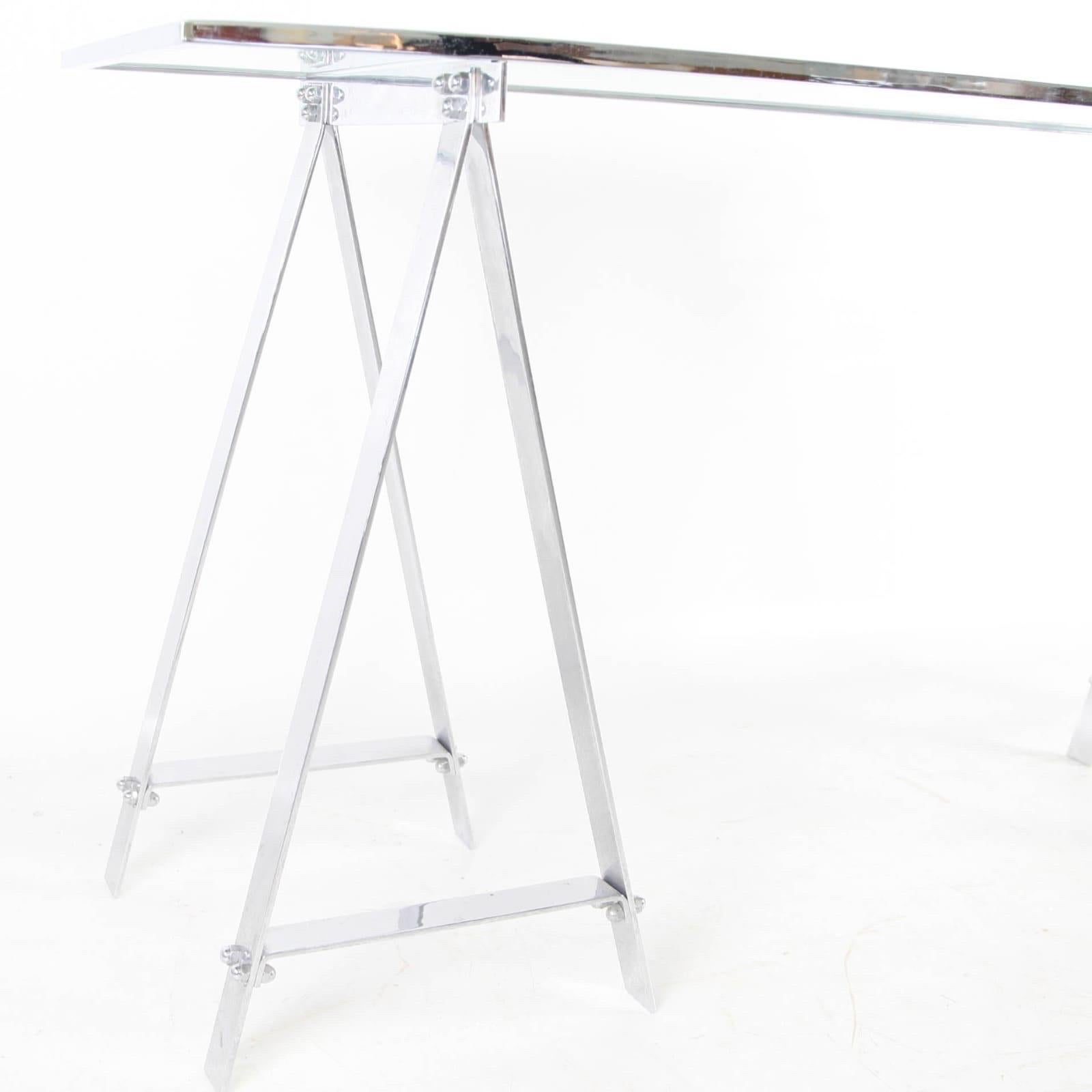 Stainless steel console table For Sale 5