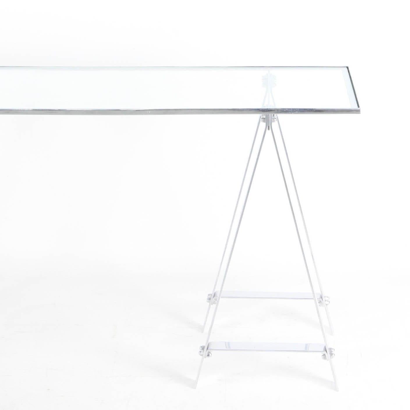 Stainless steel console table For Sale 7