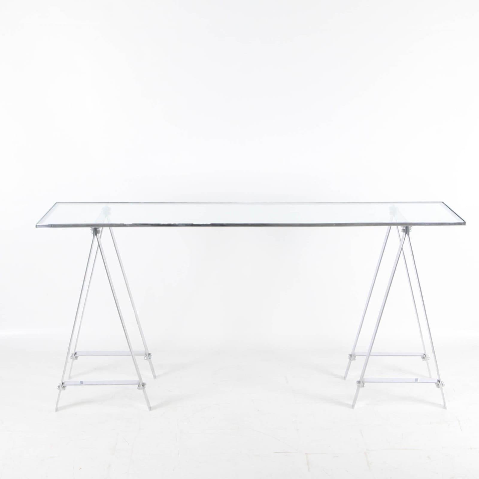 Stainless Steel Stainless steel console table For Sale