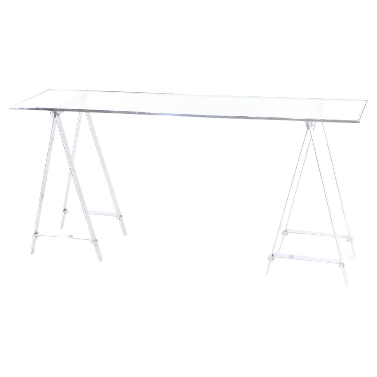 Stainless steel console table 