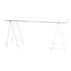 Table console en acier inoxydable 