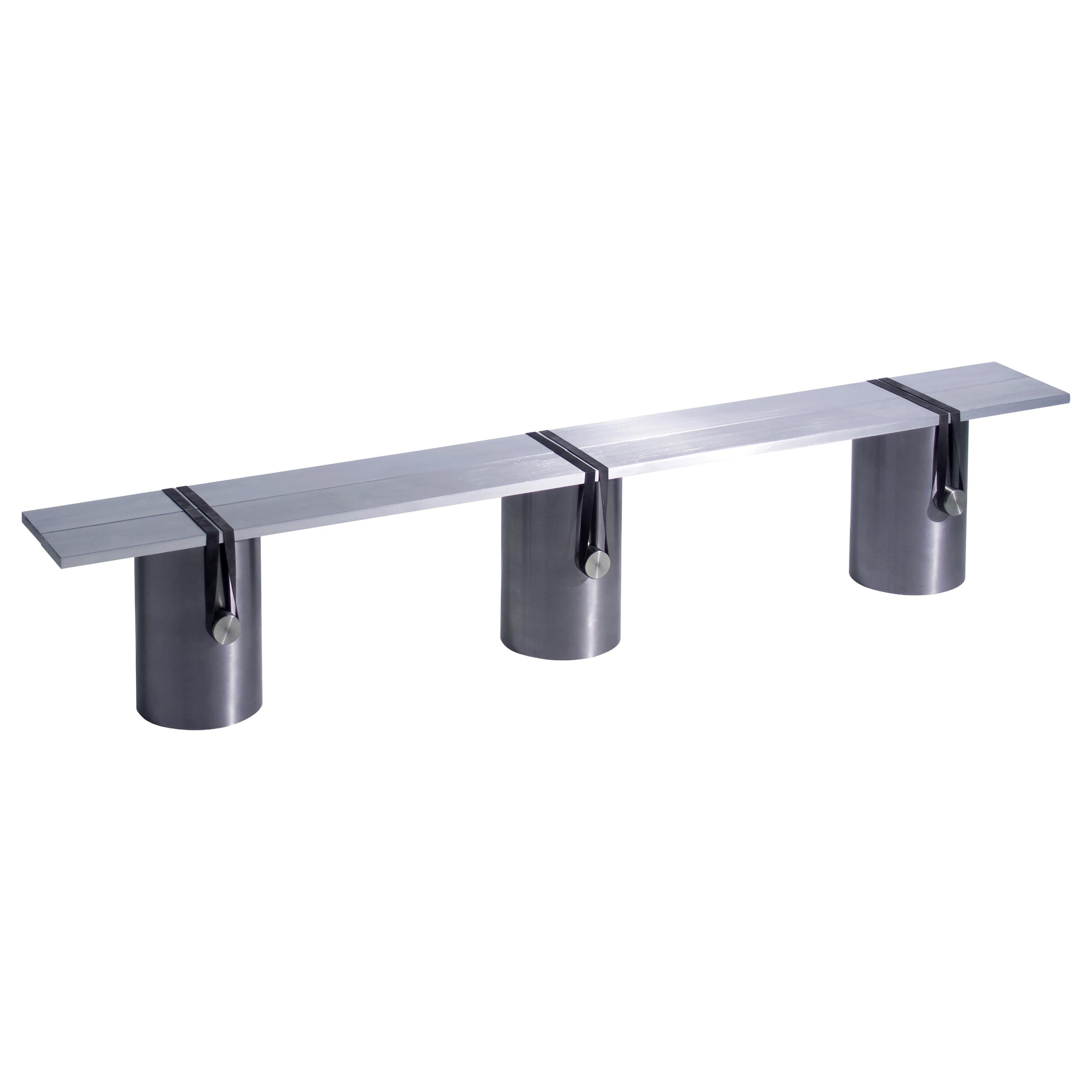 Stainless Steel Contemporary Bench by Johan Viladrich