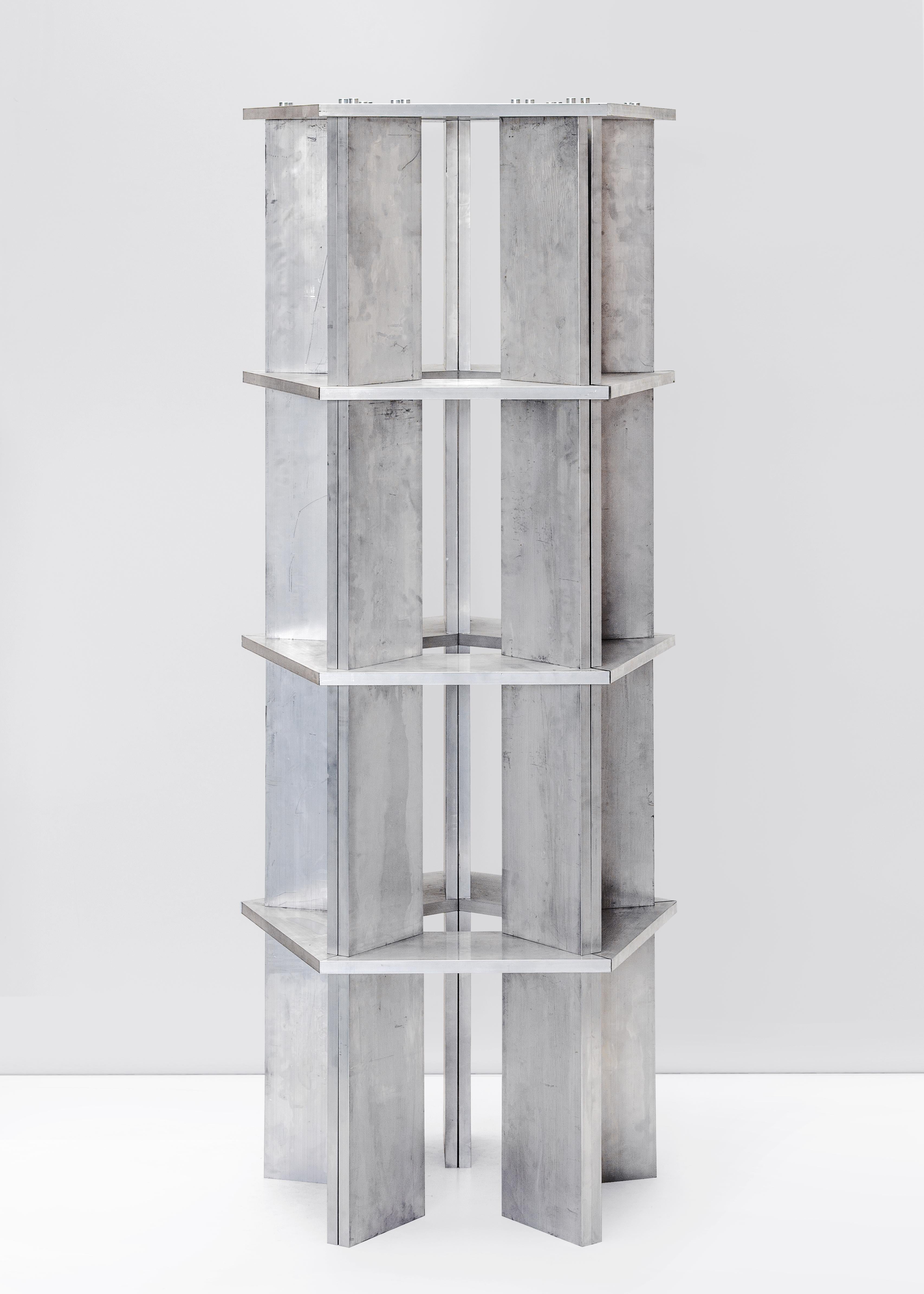 Stainless Steel Contemporary Stackable Stool by Johan Viladrich 1