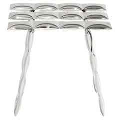 Stainless Steel Cosmic Stool by  Mati Sipiora