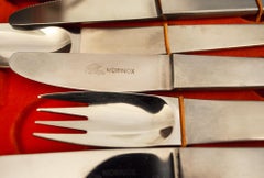 Stainless Steel Cutlery Set by Carl Aubock for Morinox, 1950s