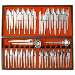 Stainless Steel Cutlery Set by Carl Aubock for Morinox, 1950s