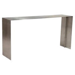 Stainless Steel Designer Console Table