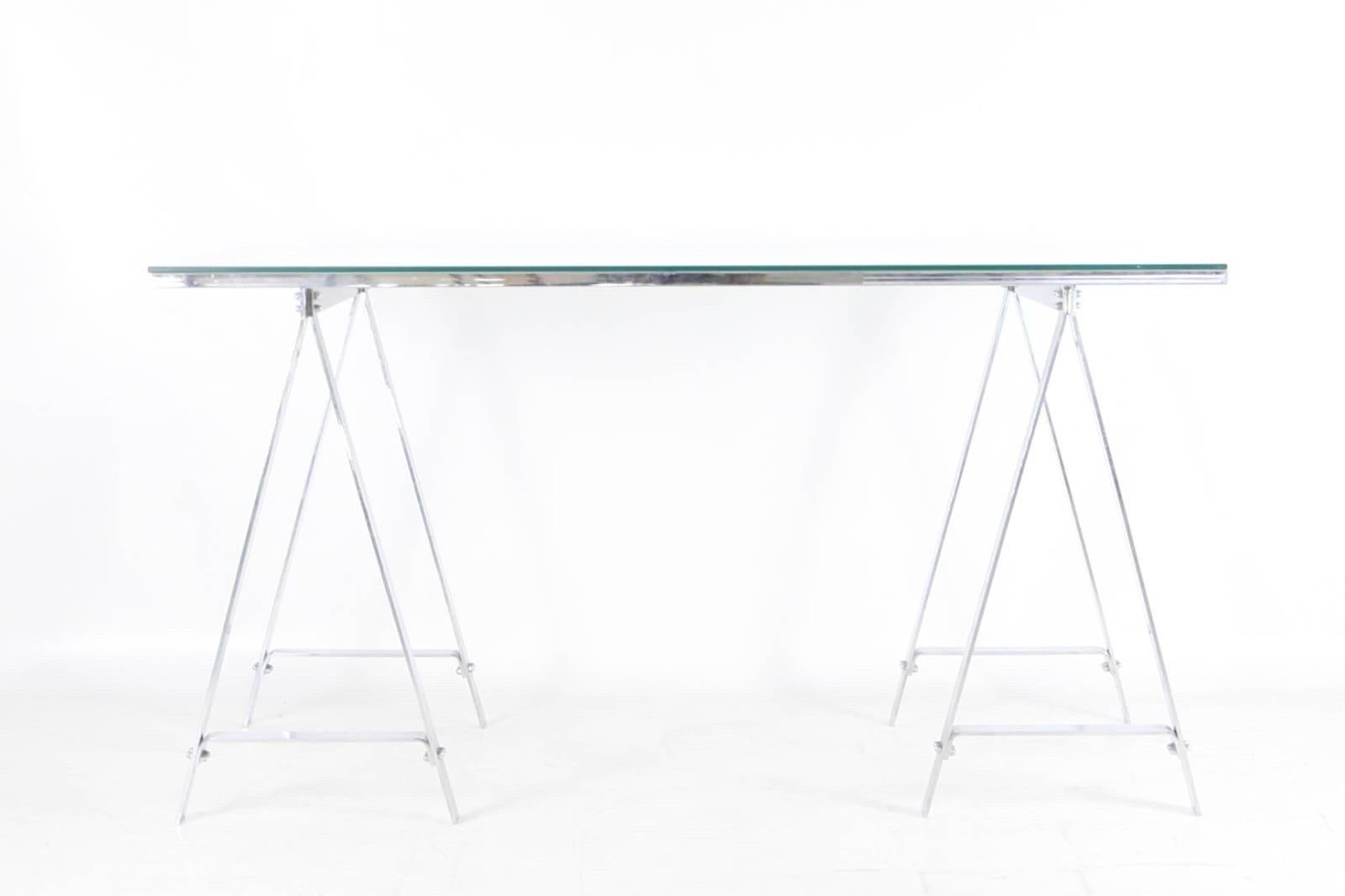 Stainless steel desk circa 1970 For Sale 2