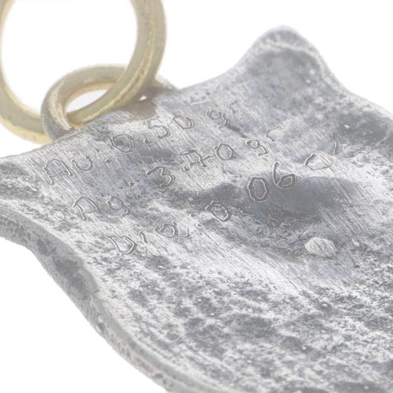 Charm hibou en acier inoxydable avec diamant - 18k Round Brilliant Pour femmes en vente