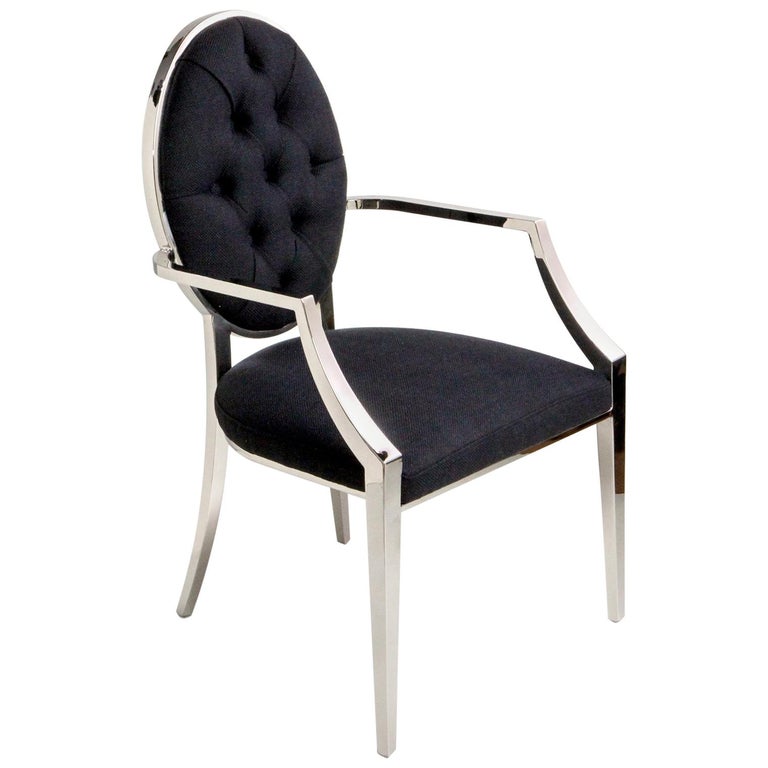 Stainless Steel Dining Chair For Sale at 1stDibs