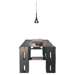 Stainless Steel Dining Table "SZ_02" by Rebecca Ackaert