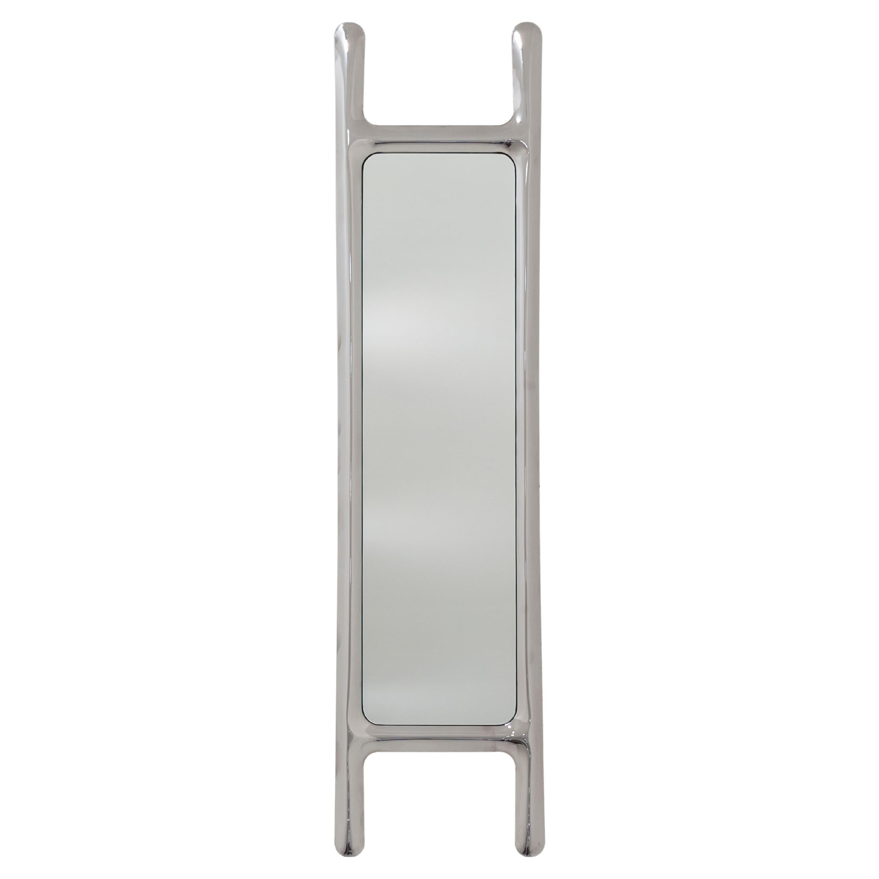 Stainless Steel Drab Sculptural Wall Mirror by Zieta For Sale