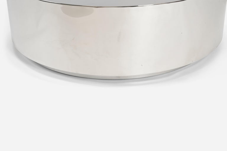 Stainless Steel Drum Coffee Tables by Milo Baughman For Sale at 1stDibs milo baughman drum