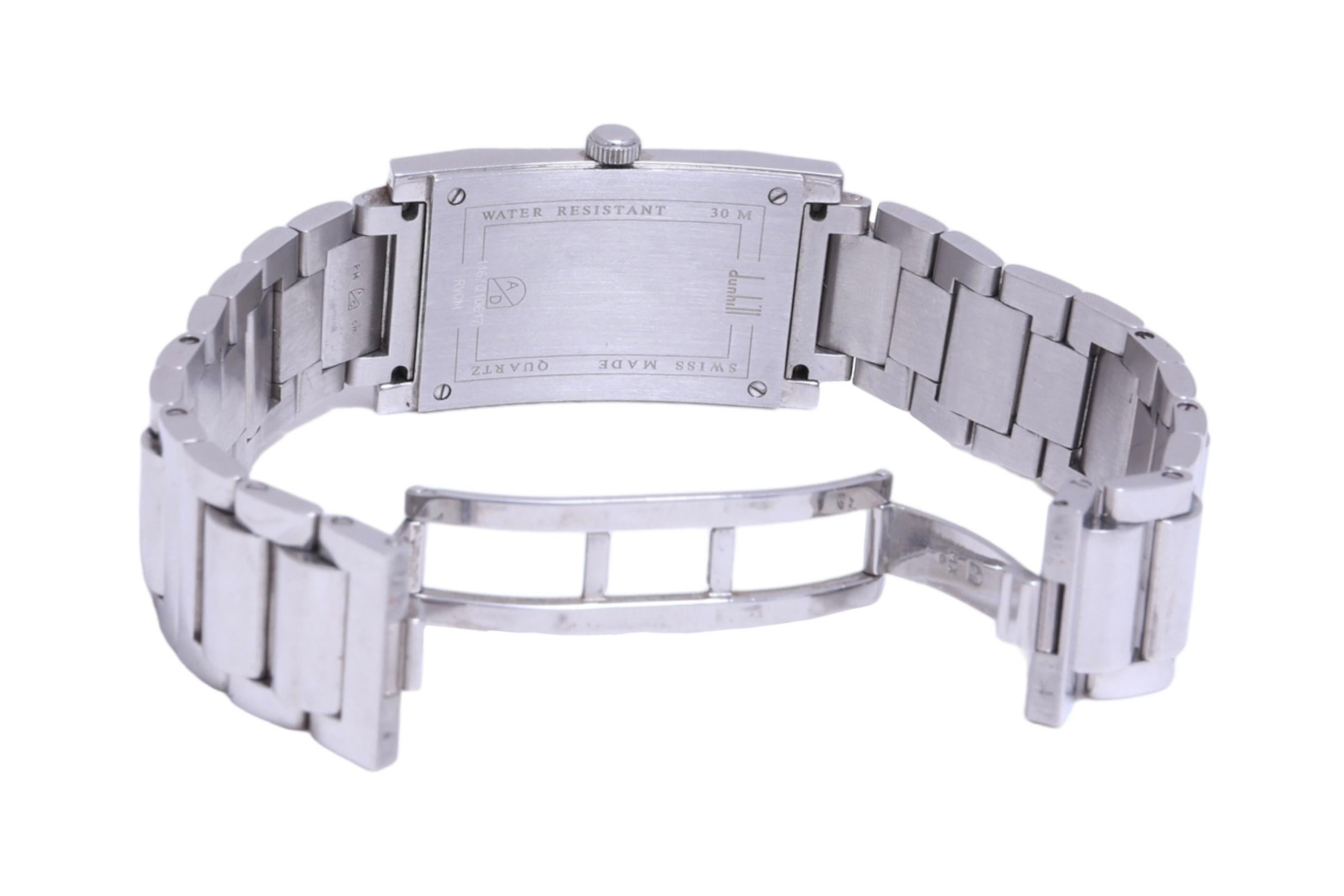 Montre-bracelet en acier inoxydable Dunhill Facet  en vente 1