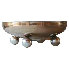 Stainless Steel Flecto Firepit with Ball Feet by Muhly Studio