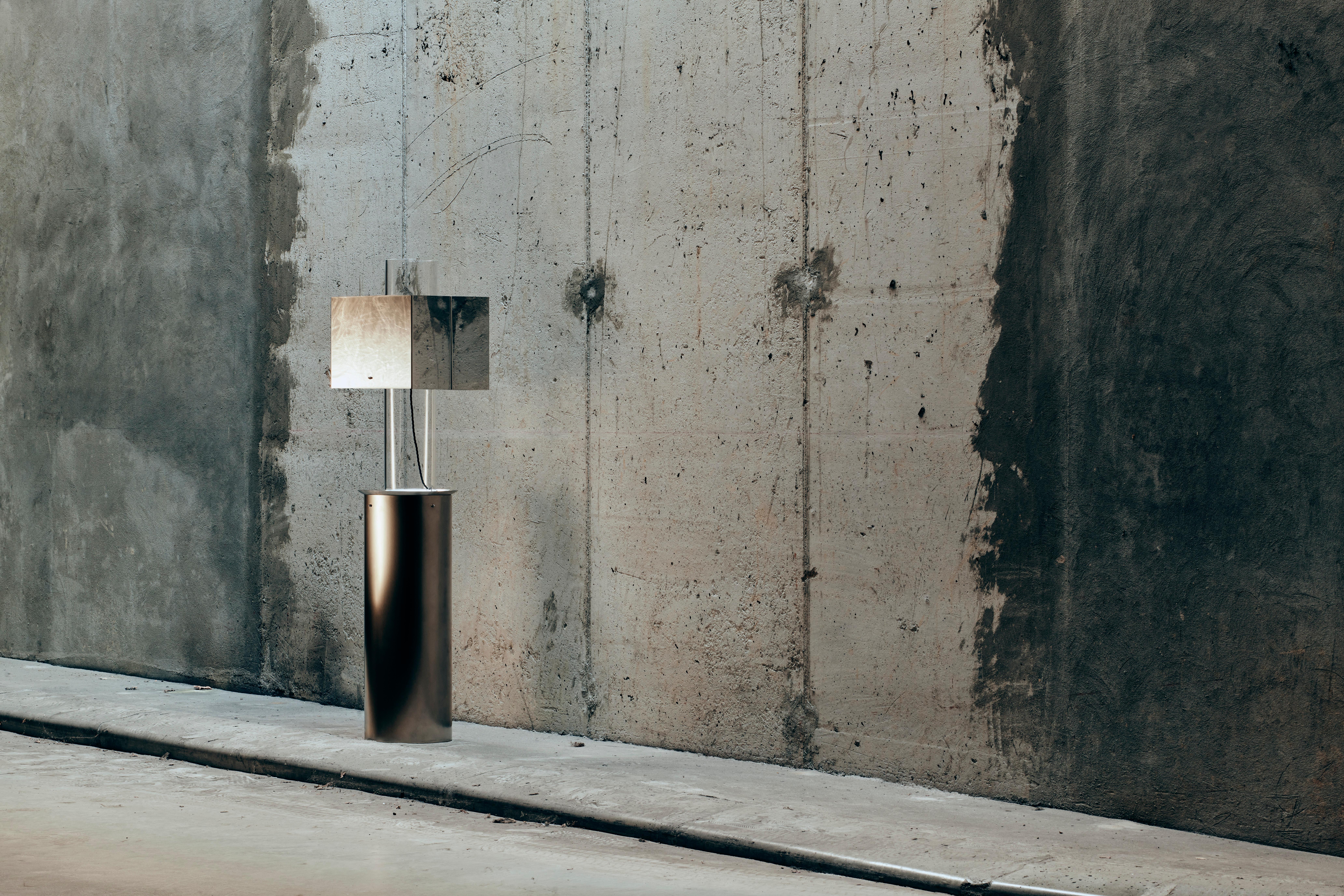 Modern Stainless Steel Floating Lamp by Brajak Vitberg For Sale