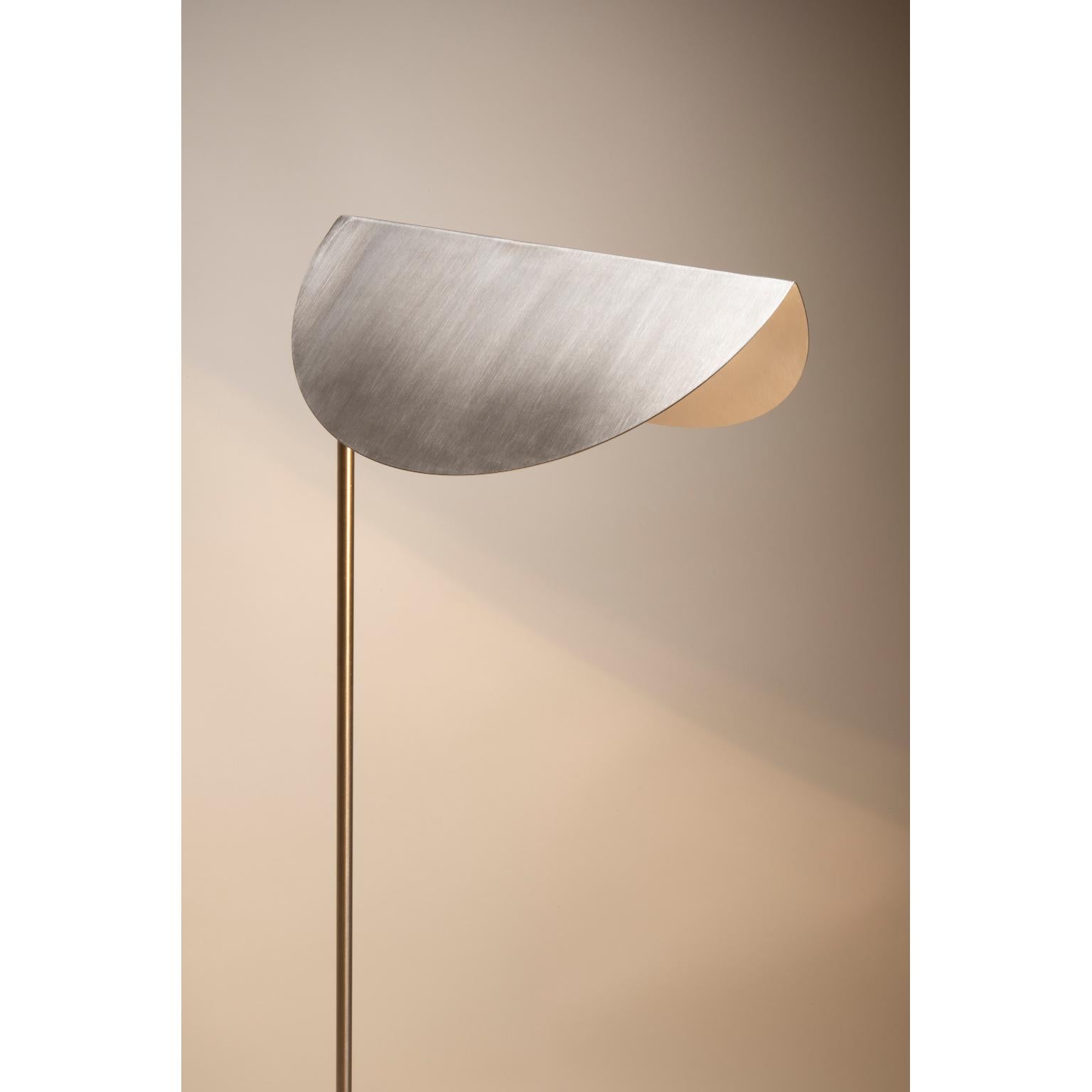 Lámpara de pie de acero inoxidable 1 by Georgiev Zabeta en Nuevo estado para la venta en Geneve, CH