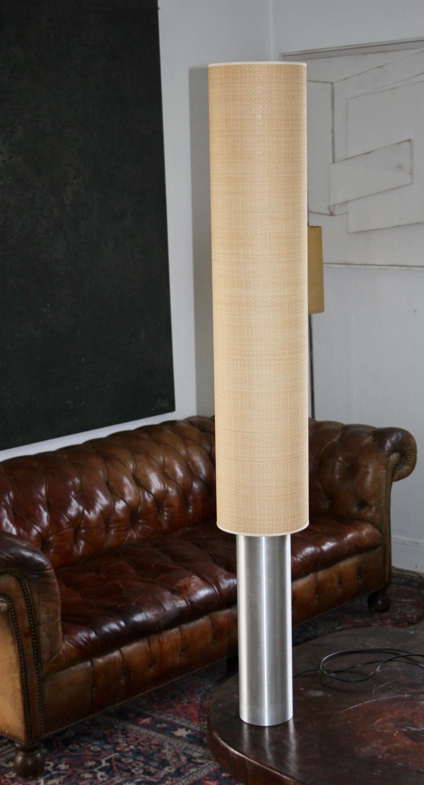 European Stainless steel floor lamp For Sale