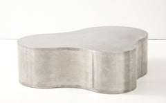 Stainless Steel Freeform Coffee Table in The Style of Karl Springer.