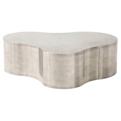 Stainless Steel Freeform Coffee Table in The Style of Karl Springer.