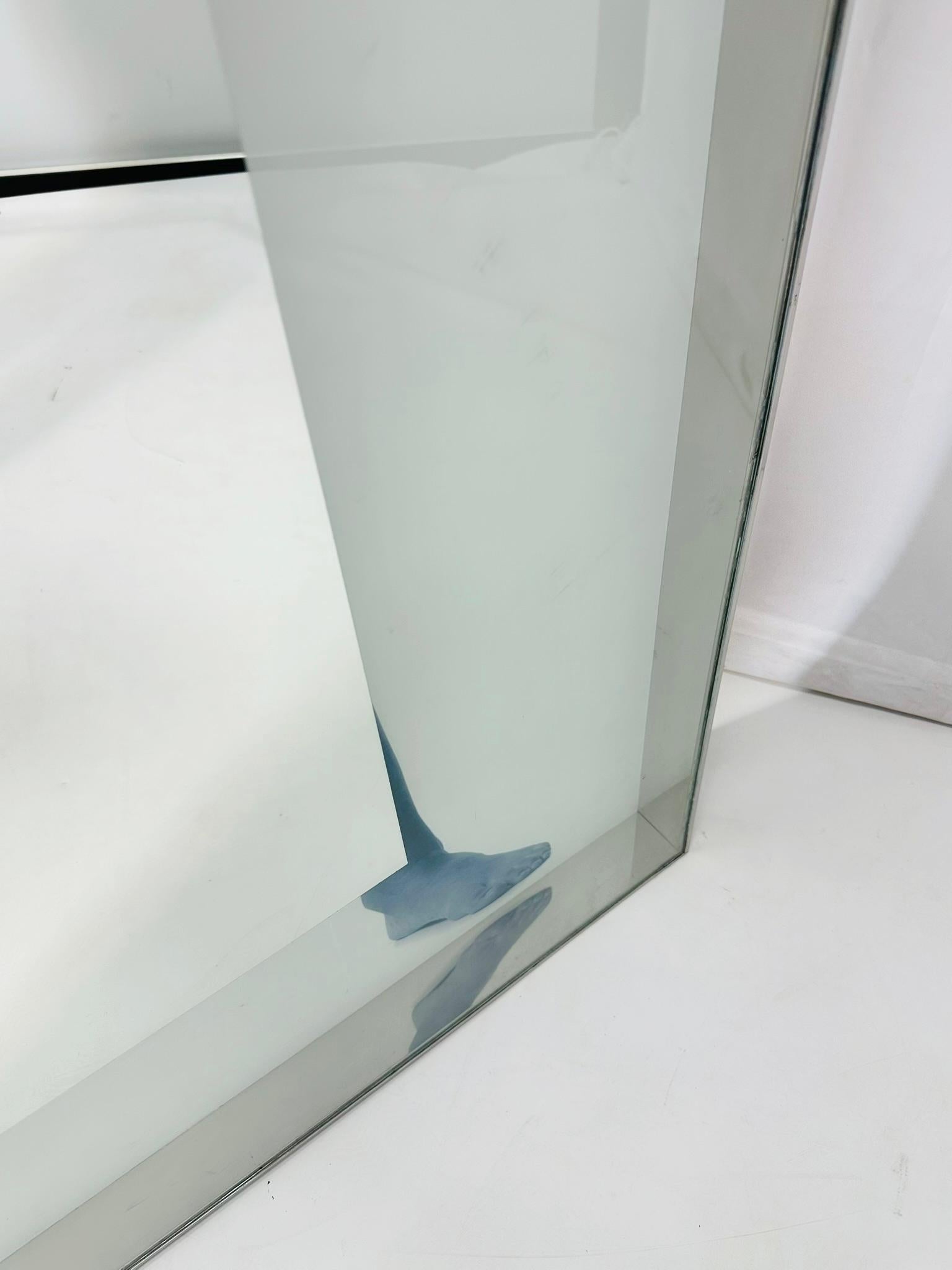 Specchio a tutta lunghezza in acciaio inossidabile di Philippe Starck per SLS Hotel in vendita 5