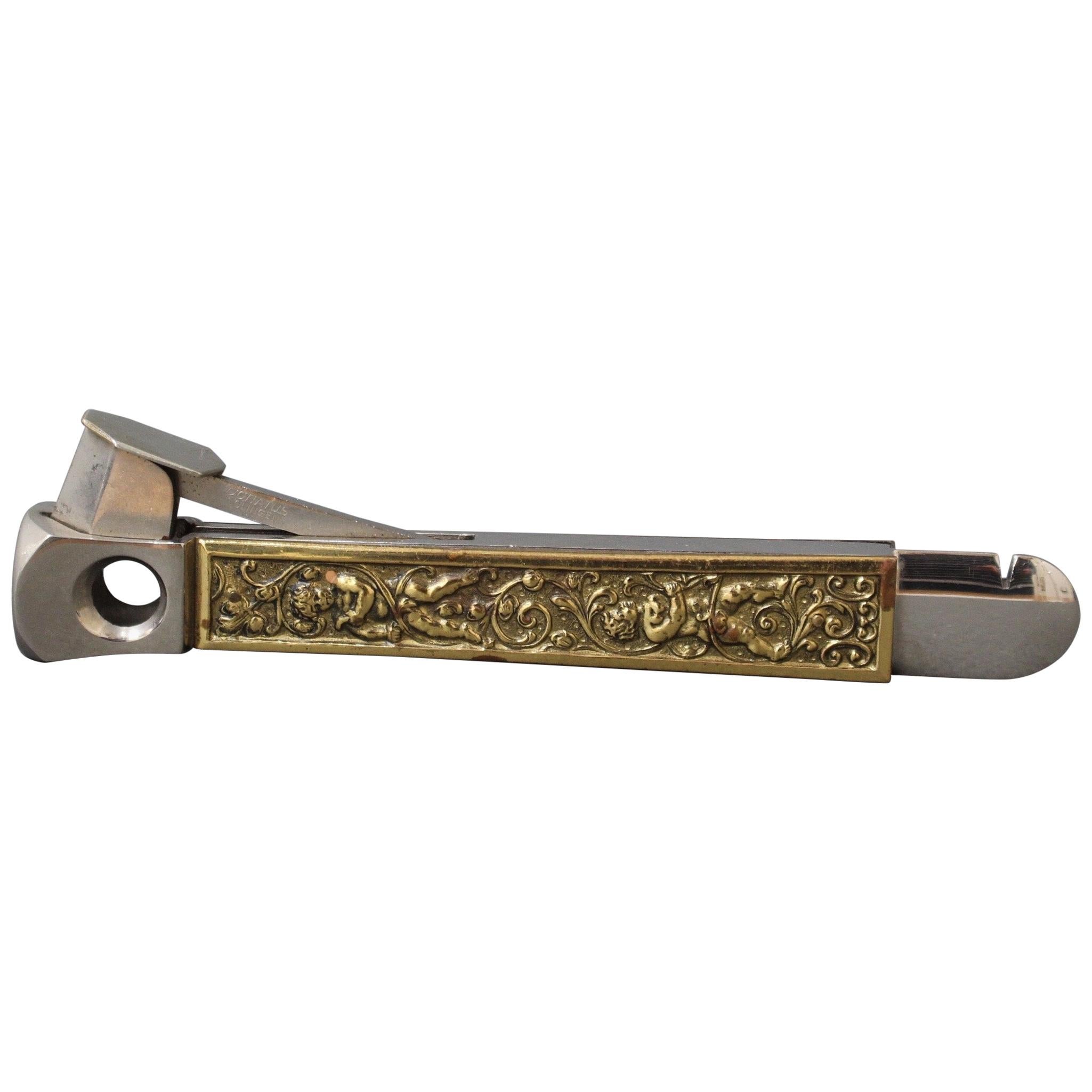 Stainless Steel German Vintage Cigar Cutter from Donatus Solingen 'circa 1950s'