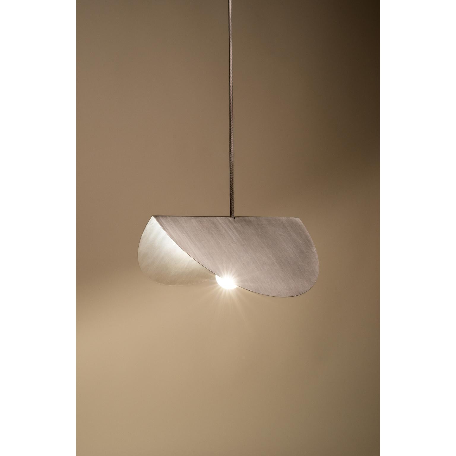Bulgaro Lampada a sospensione in acciaio inox 1 di Georgiev Zabeta in vendita