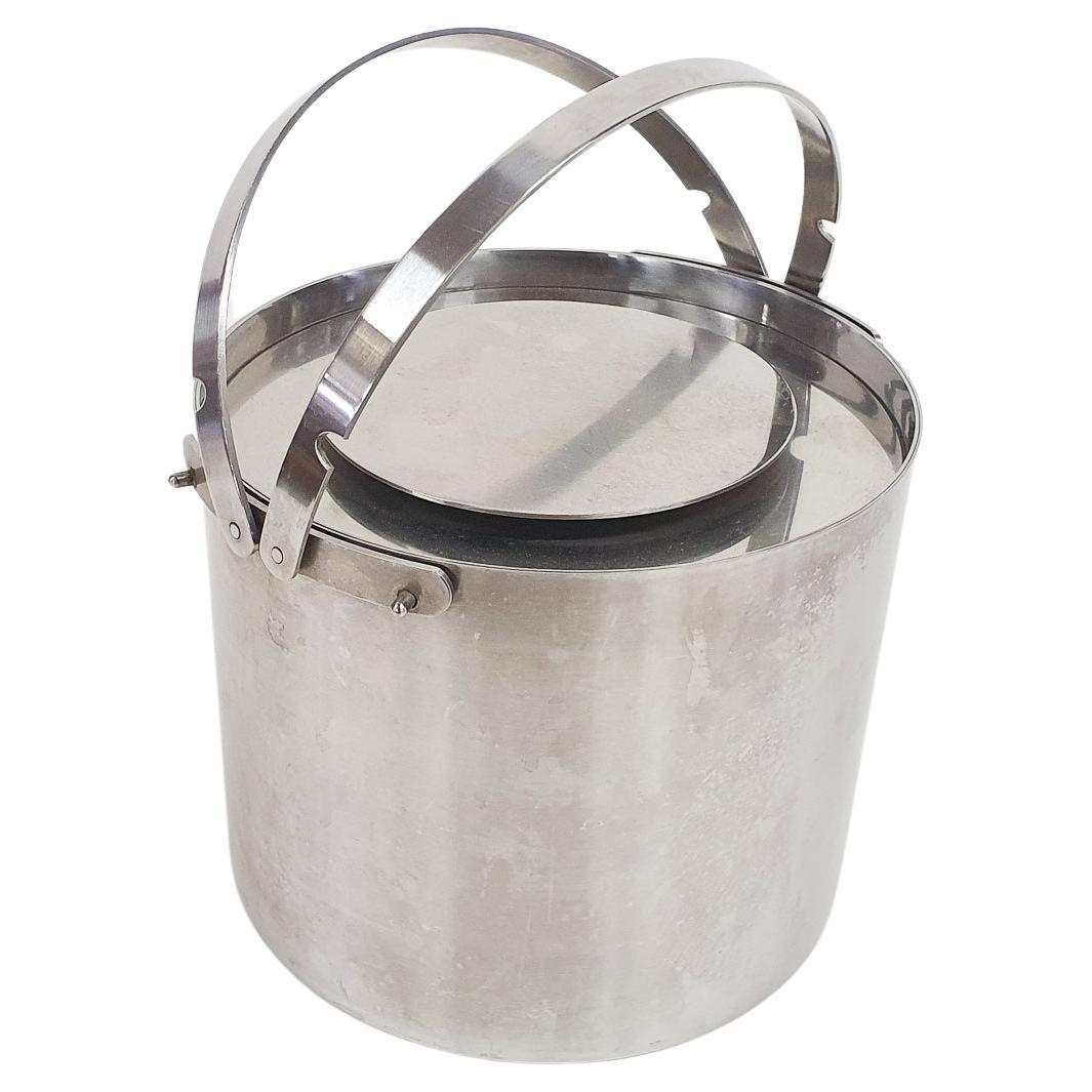 Stainless Steel Ice Bucket by Arne Jacobsen for Stelton, Denmark, 1960's