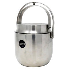 Stainless Steel Ice Bucket by Carlo Mazzeri for Alessi