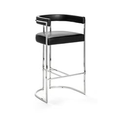 Tabouret de bar Julius en acier inoxydable de Duistt