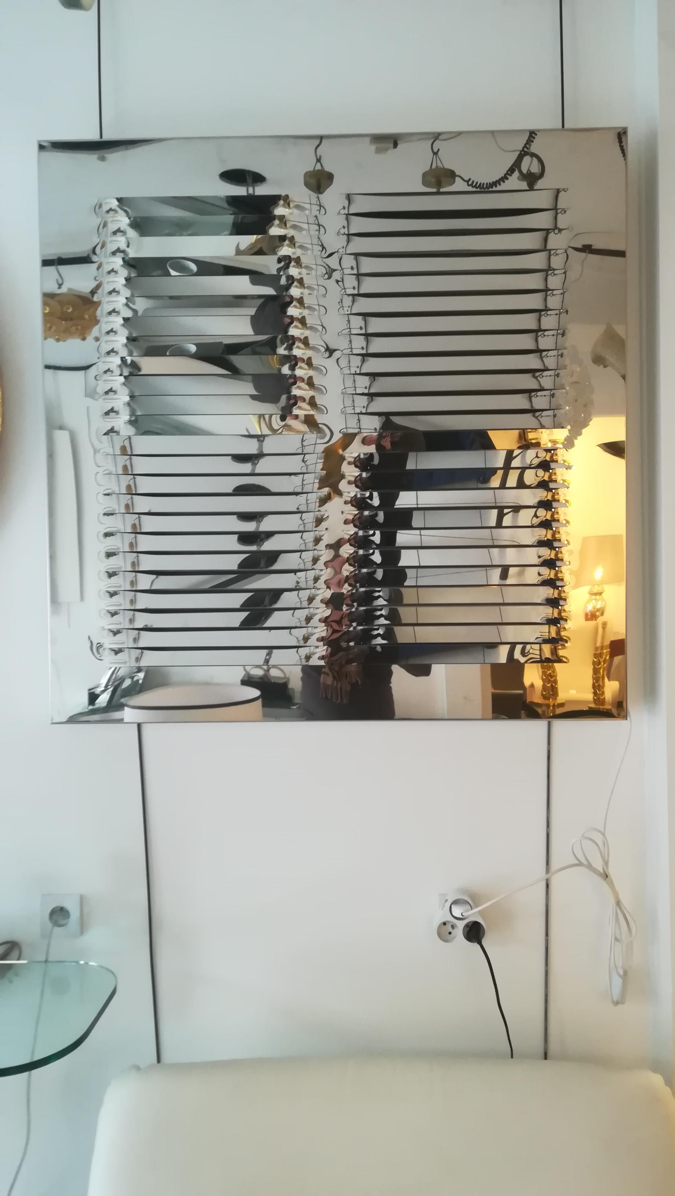 Stainless Steel Kinetic Sconce In Excellent Condition In Saint-Ouen, FR