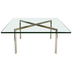 Stainless Steel Knoll Ludwig Mies Van Der Roe Barcelona Table