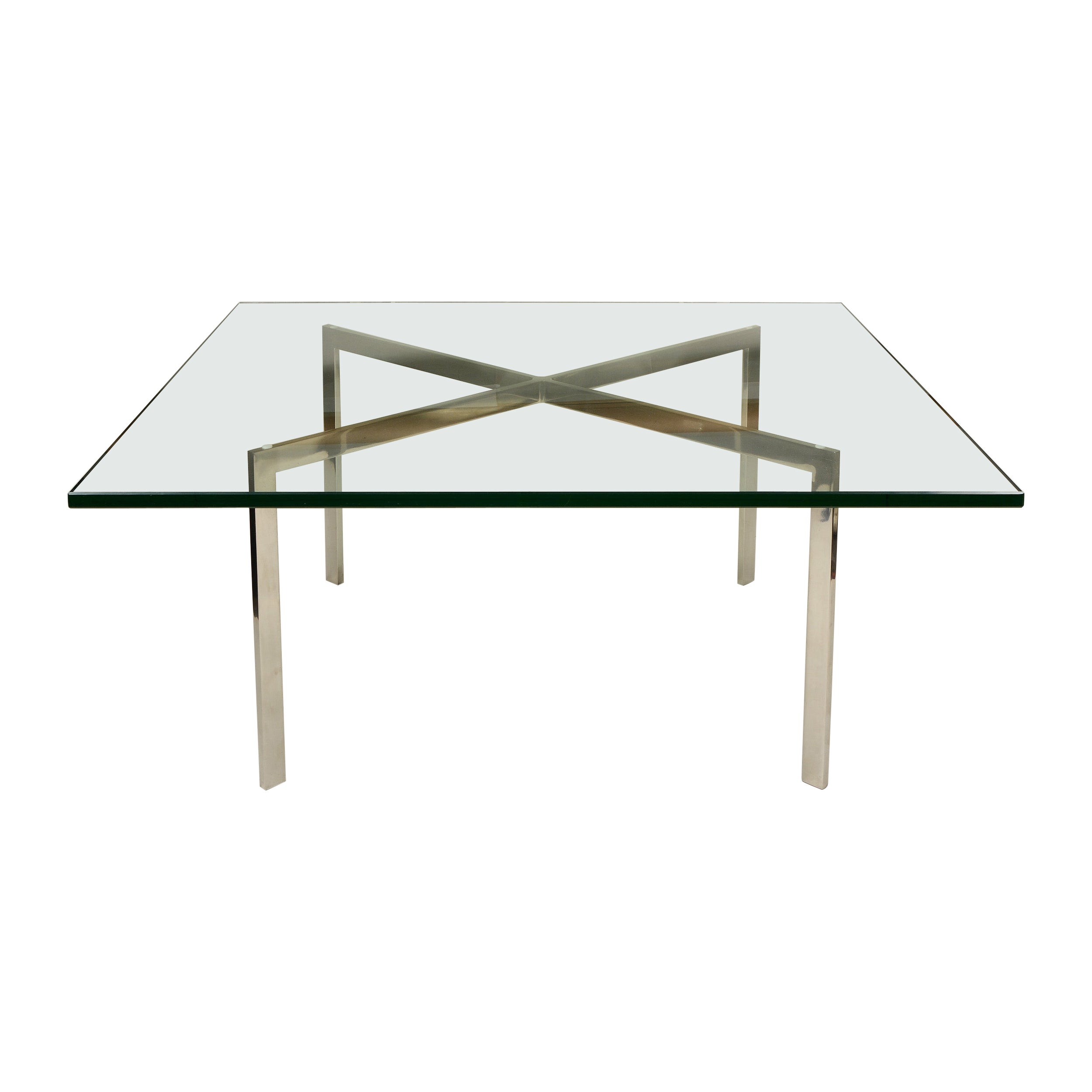 Stainless Steel Knoll Ludwig Mies Van Der Roe Barcelona Table