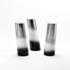 Stainless Steel, Lacquered, Black, White, Danish Design, Handmade