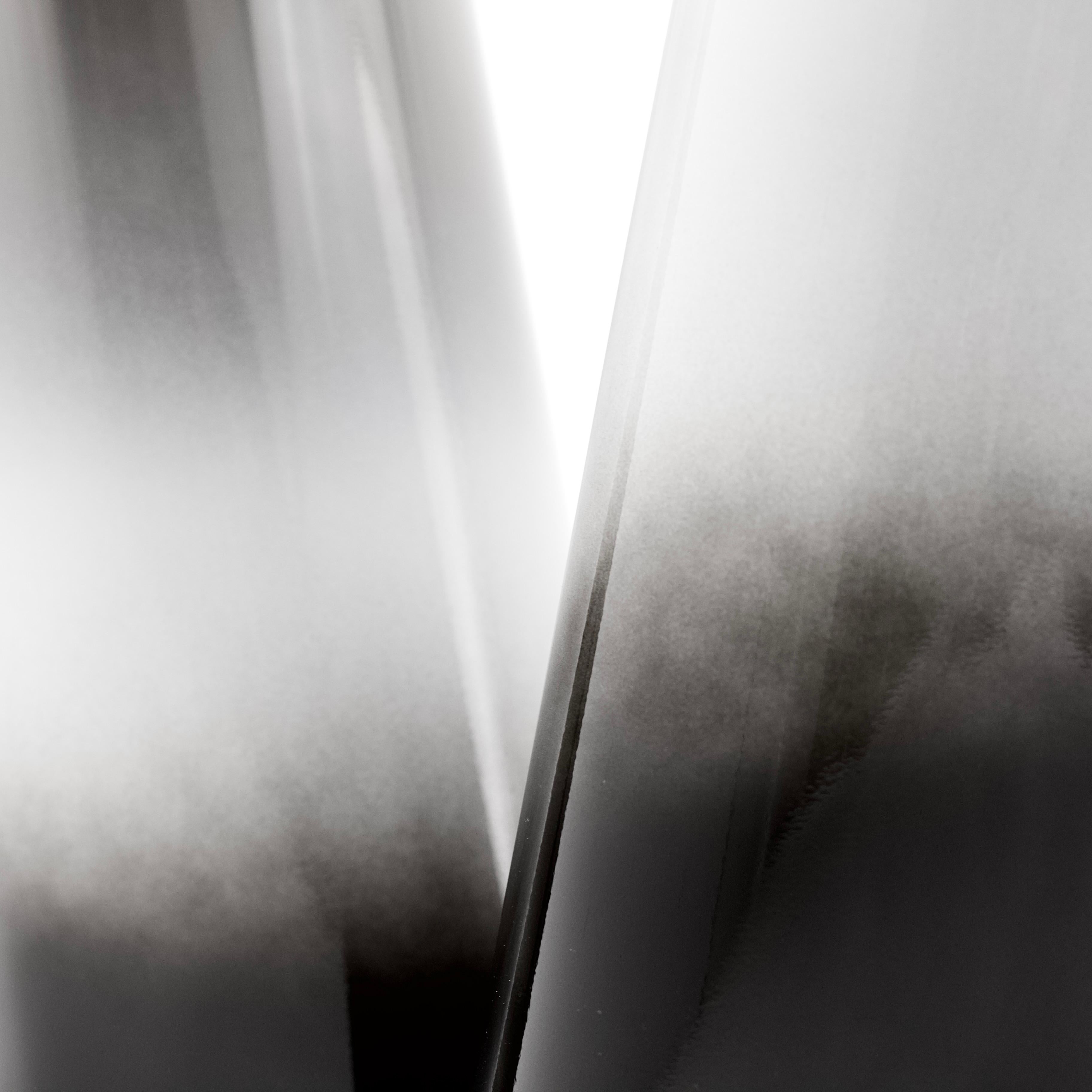 Stainless Steel, Lacquered, Black, White, Danish Design, Handmade For Sale 1