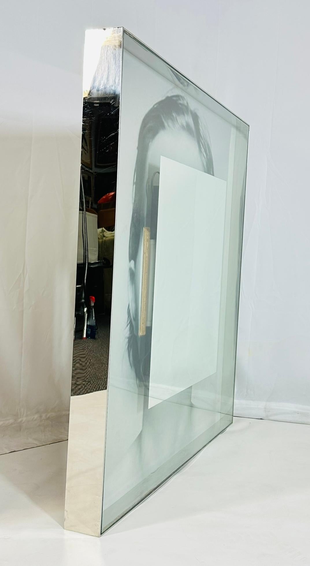 Stainless Steel & Lucite Mirror by Philippe Starck for SLS Hotel, Los Angeles For Sale 1