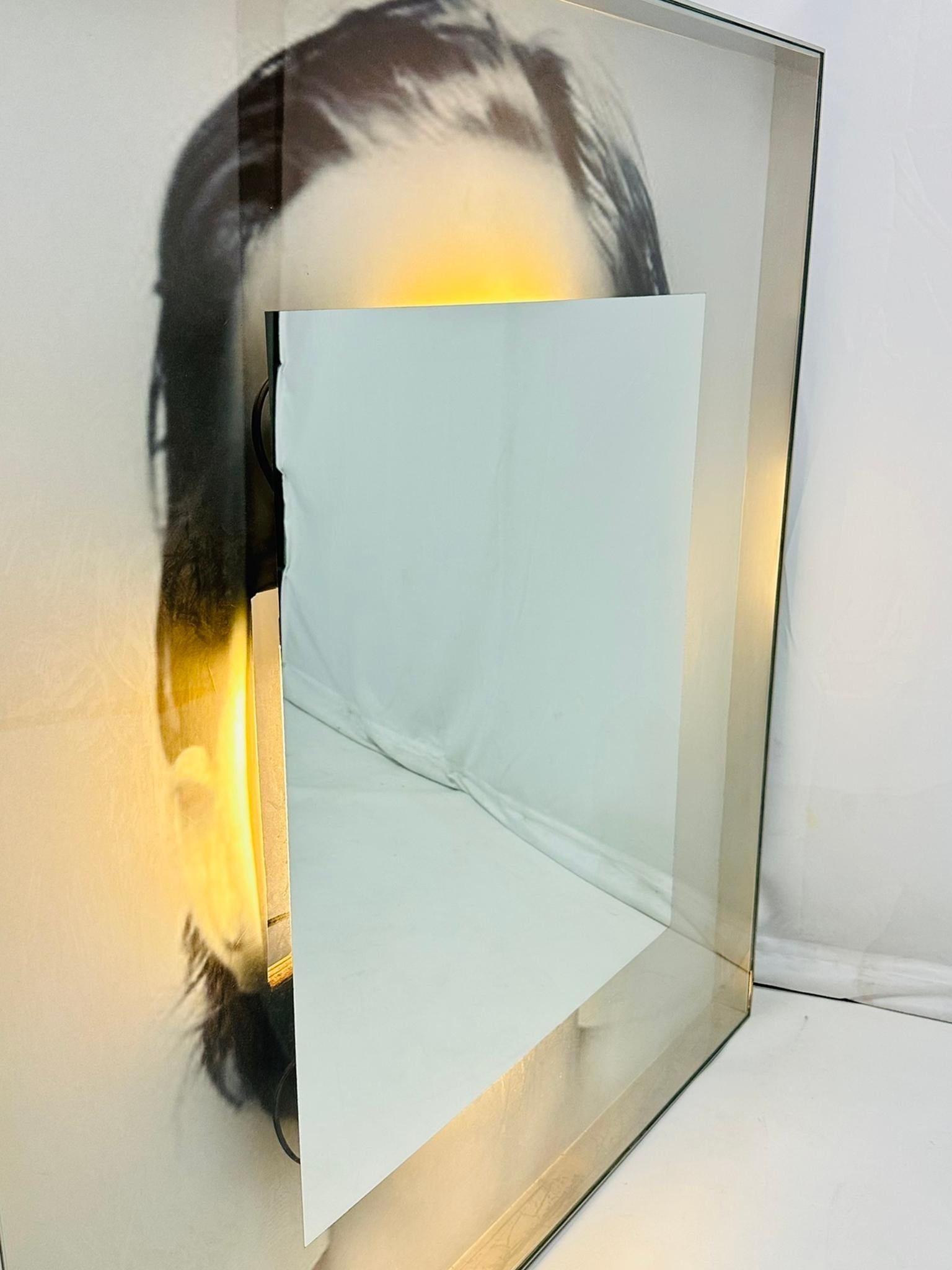 Stainless Steel & Lucite Mirror by Philippe Starck for SLS Hotel, Los Angeles For Sale 3