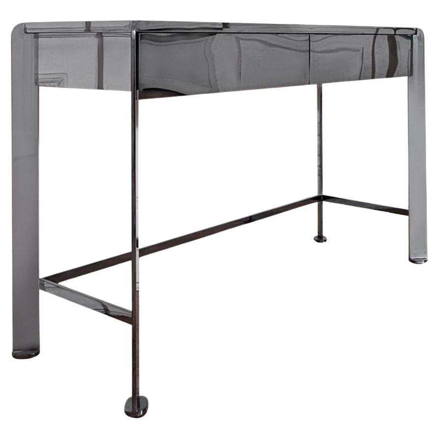 Bureau Materico en acier inoxydable de Matteo Cibic pour Delvis Unlimited en vente