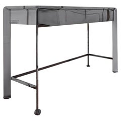 Materico Desk by Matteo Cibic for Delvis Unlimited Stainless Steel
