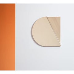 Stainless Steel Mirror, Champagne Semicircle by Theodora Alfredsdottir