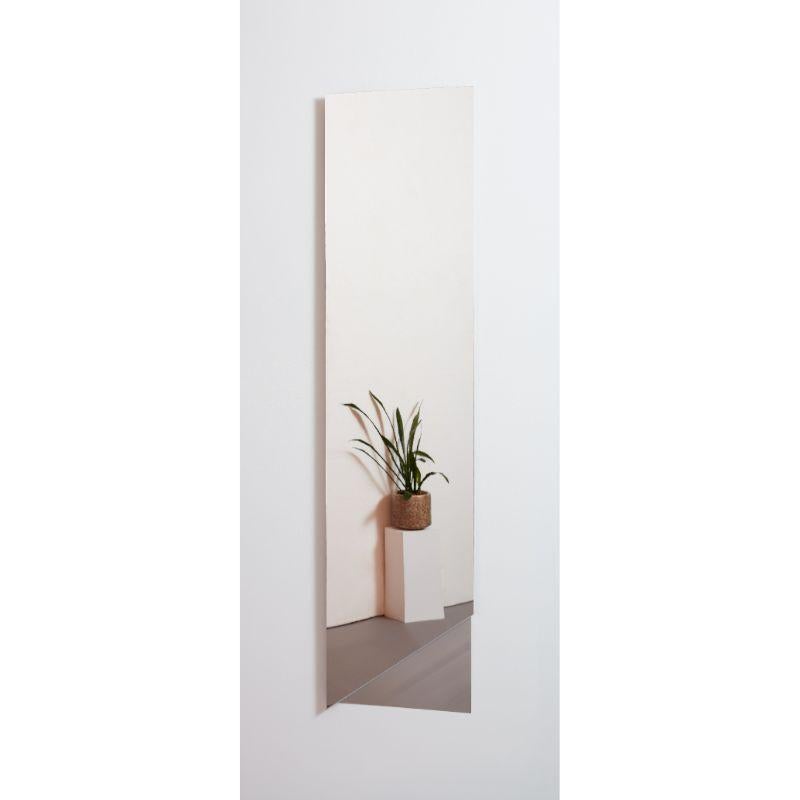 Stainless steel mirror, Long by Theodora Alfredsdottir (Silver)
Materials: Mirror
Dimensions: H 145 x W 35 cm

Also Available: Circle, Rectangular in different colors (silver, black onyx and champagne),

The collection consist of three types