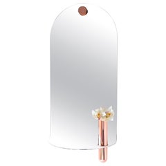 Stainless Steel Mirror with Brushed Copper Vase by Birnam Wood Studio