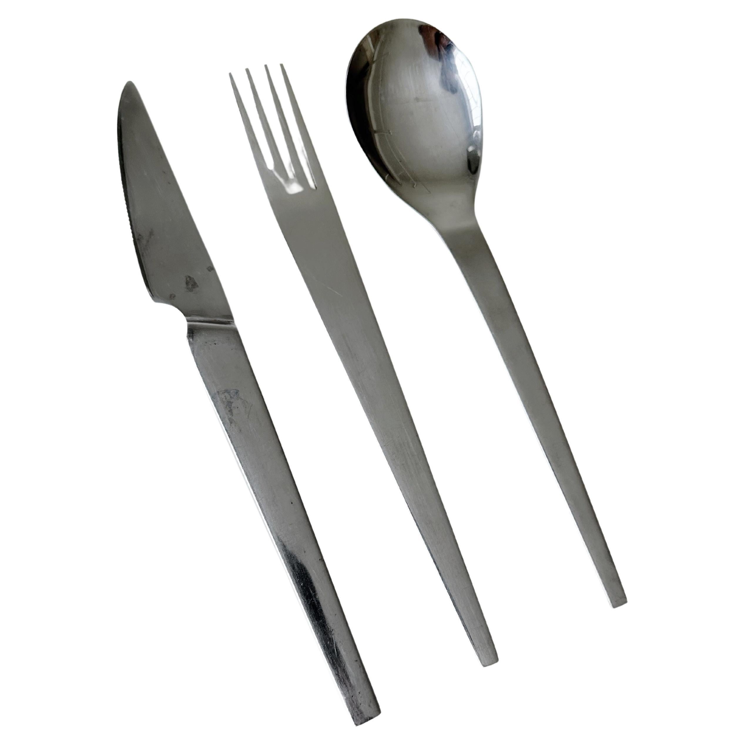 70 Piece Cutlery Set Made of 24 Carat Gilded Stainless Steel in