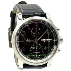 Mont Blanc Timewalker Chronovoyager UTC Uhr aus Edelstahl. 107336