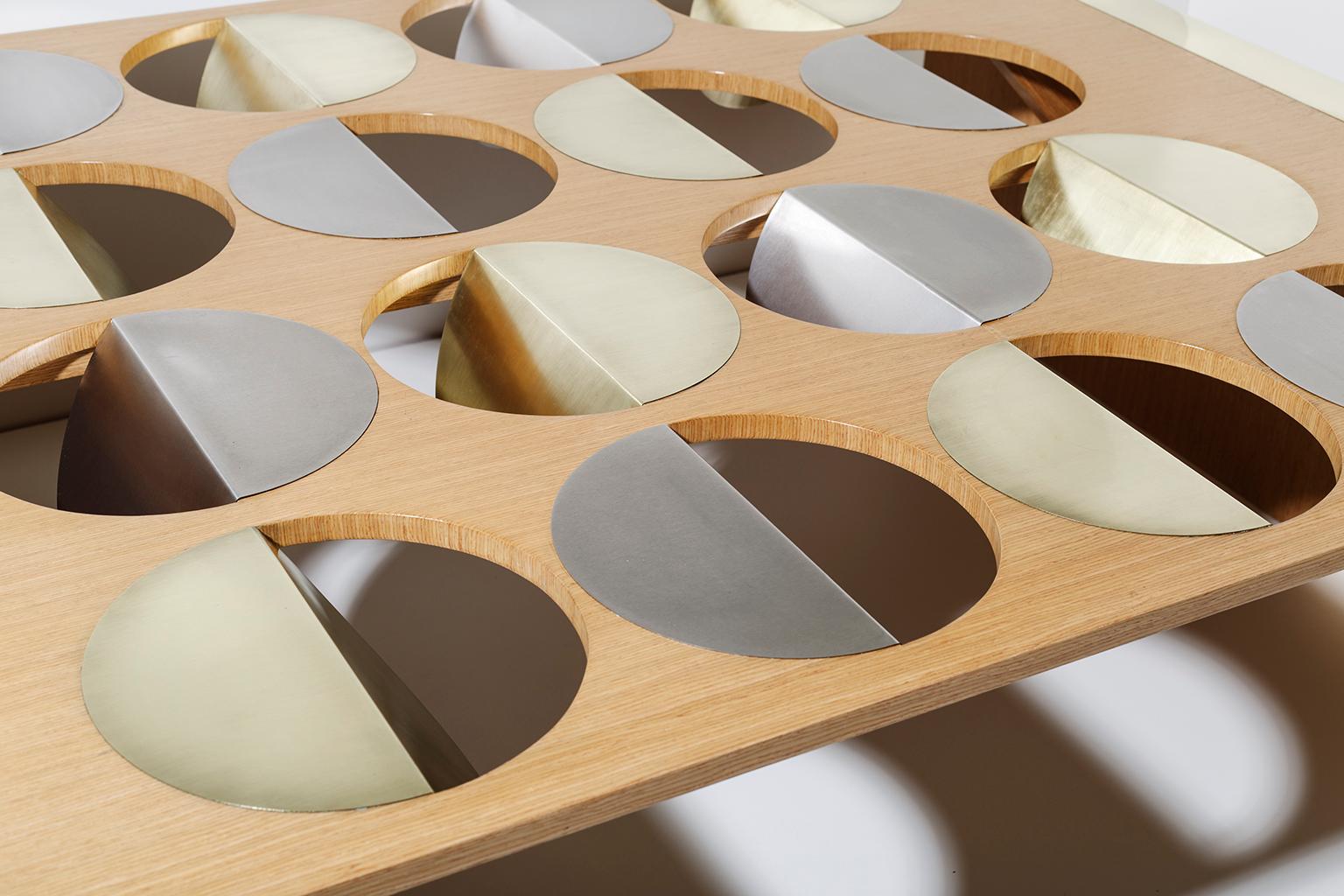 Stainless Steel Moonland Coffee Table by Ana Volante Studio In New Condition In Geneve, CH