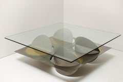 Stainless Steel Moonsky Coffee Table by Ana Volante Studio