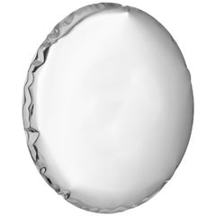 Stainless Steel Oko 150 Sculptural Wall Mirror by Zieta