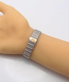 Stainless Steel Omega Constellation Diamond Wristwatch